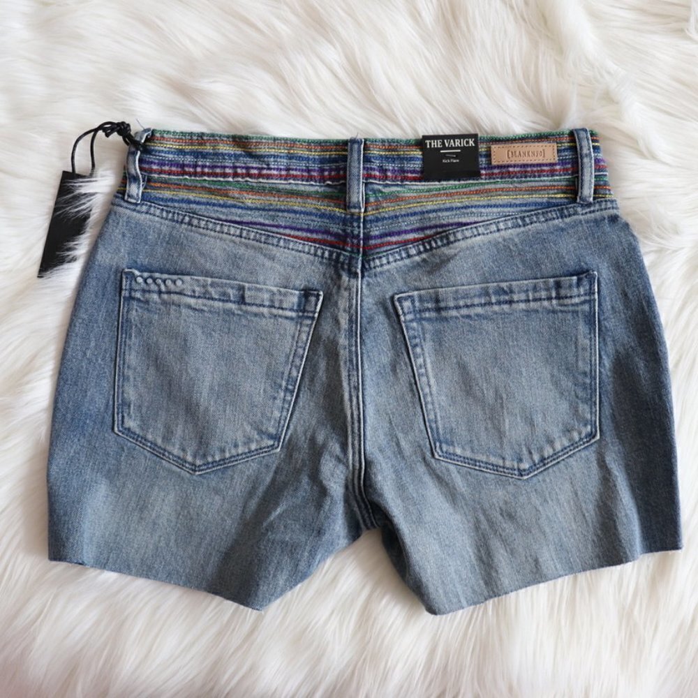 NEW BLANKNYC The Varick Kick Flare Shorts Sz 26 - Picture 4 of 7